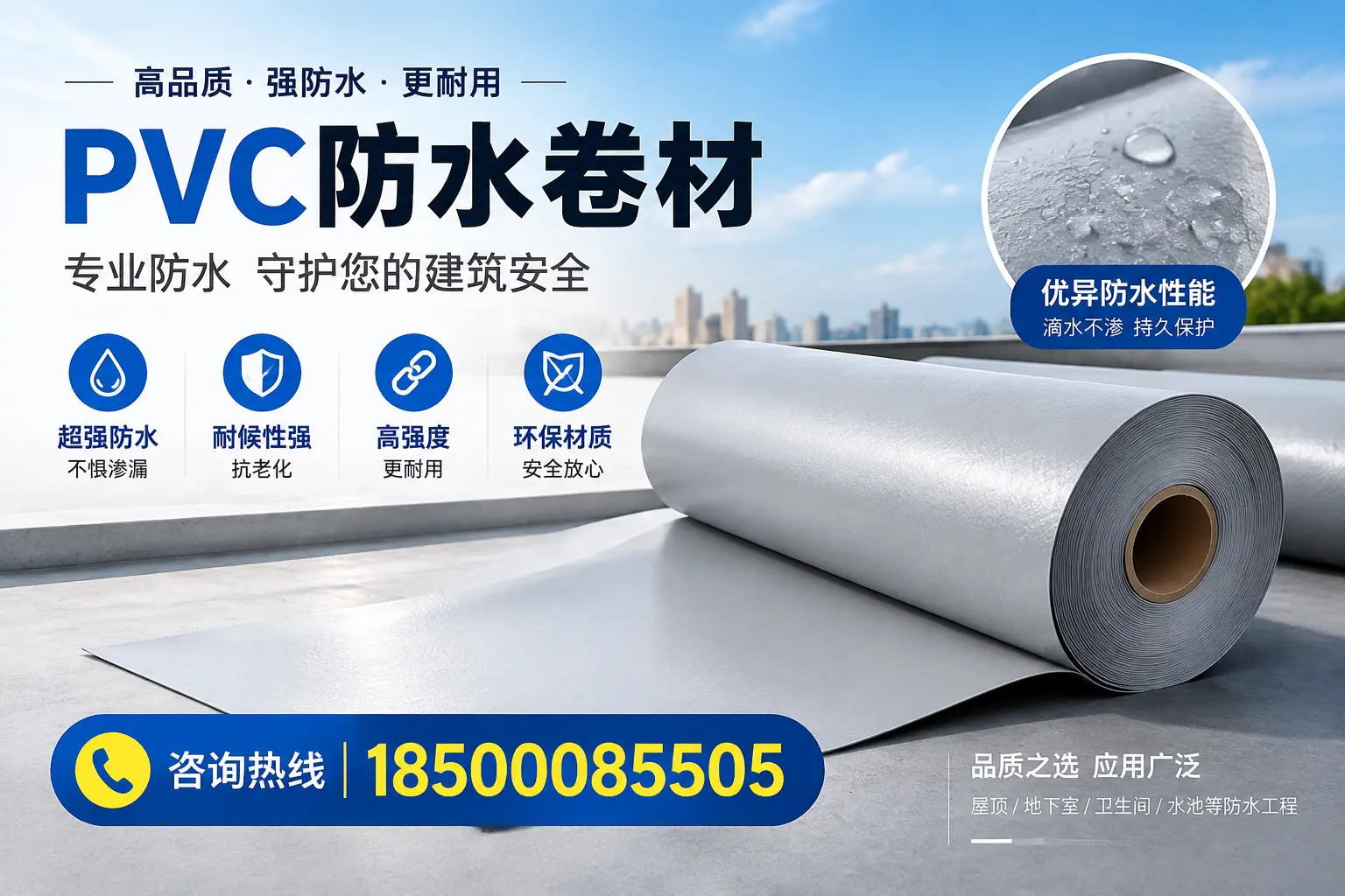 五指山地区pvc防水卷材的市场现状与发展趋势
