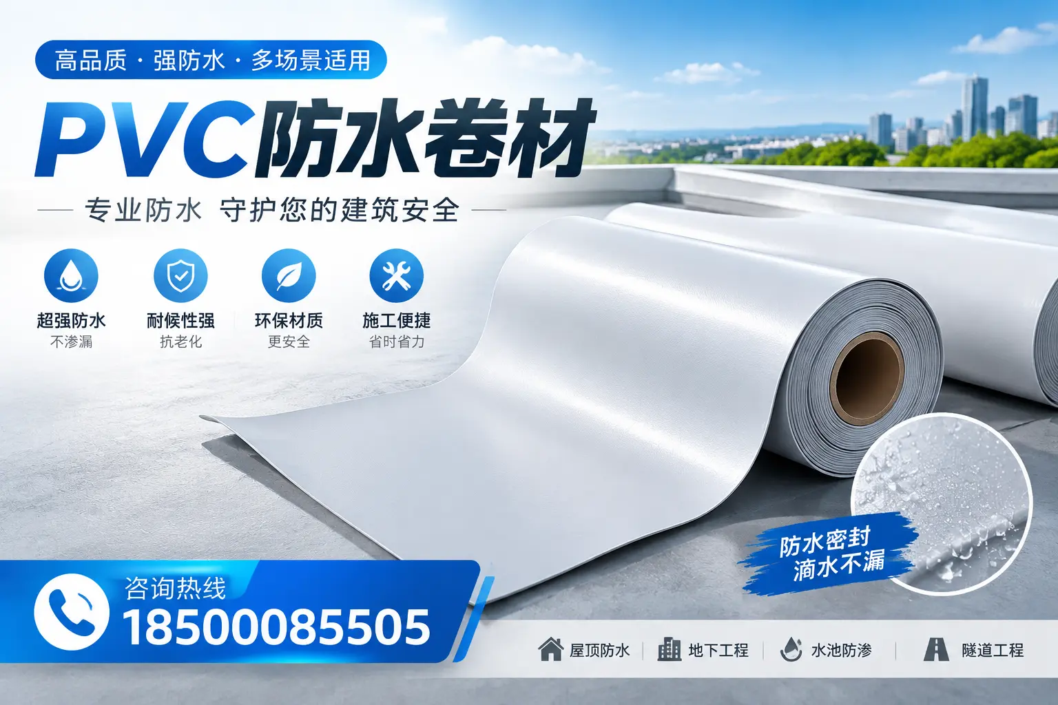 PVC防水卷材的市场竞争分析,五指山品牌选择参考